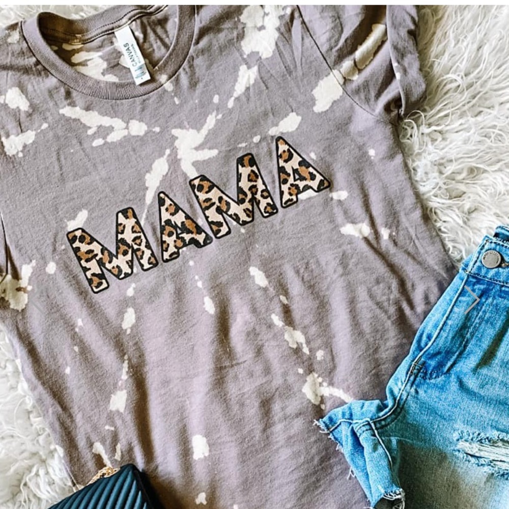 MAMA acid washed crew neck